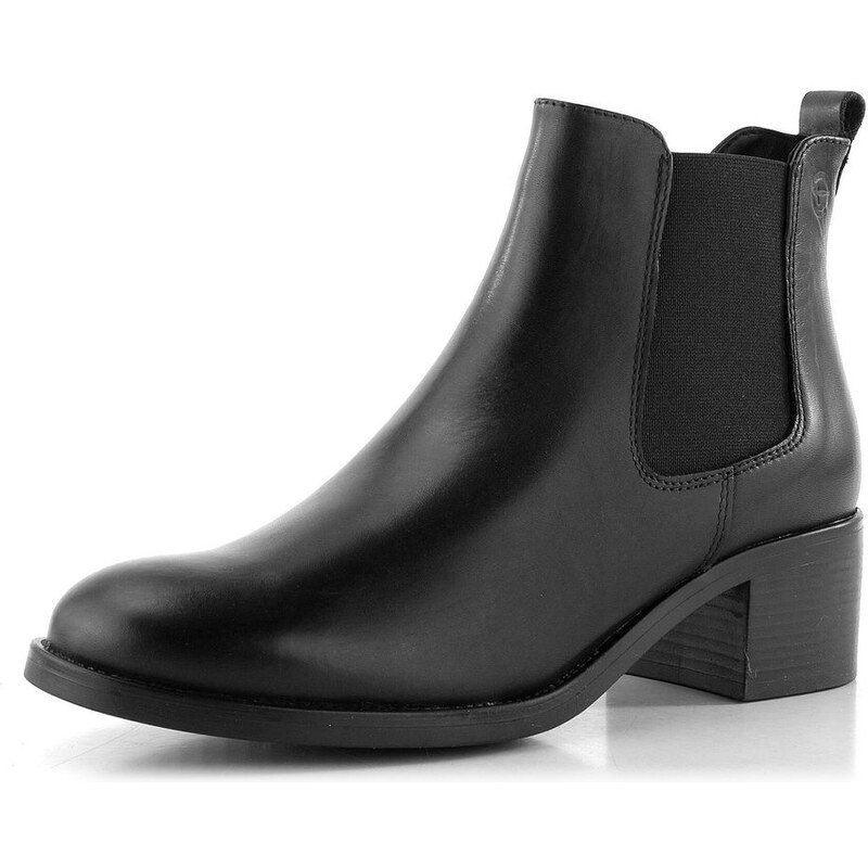 Tamaris kožený chelsea kotník black 1-25026-41 65611974