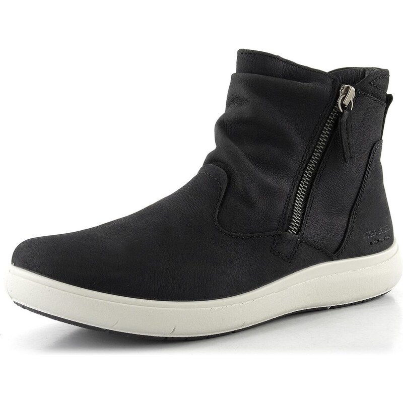 Josef Seibel černý řasený kotník se zipem černý 96312MI399 65611972