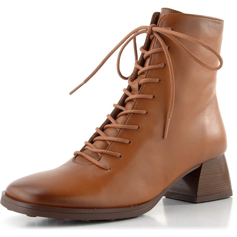 Hispanitas šněrovací kotník na podpatku Marsella cuero HI254389 65611983