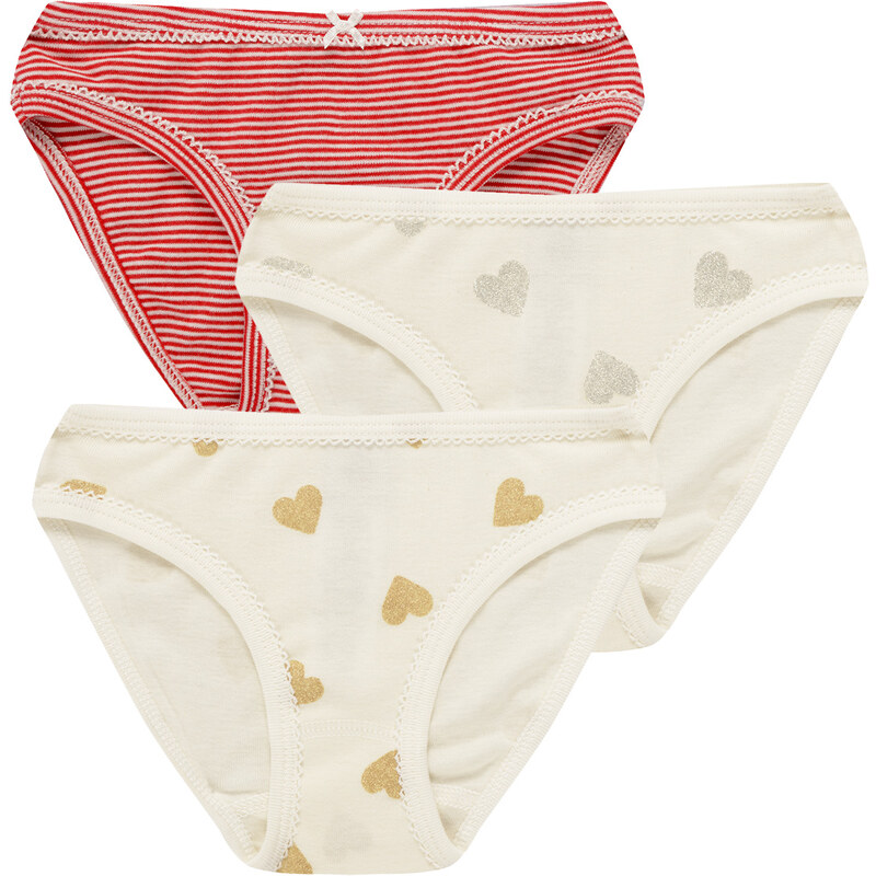 Petit Bateau Klasické nohavičky LOT CULOTTES X3 Petit Bateau 64841276