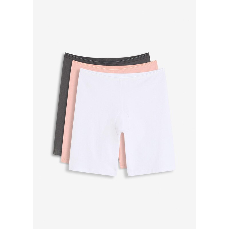 bonprix Dlhé dámske boxerky (3 ks v balení) s bio bavlnou, farba 64843030