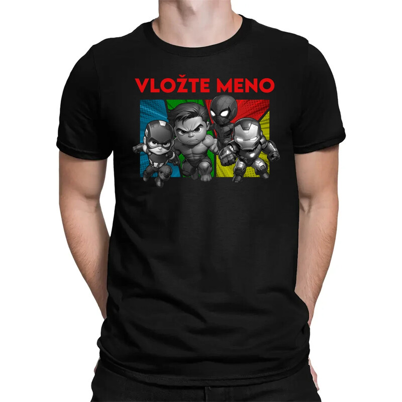 E-shop Garibald Superhrdinovia - pánske tričko s potlačou pre fanúšikov