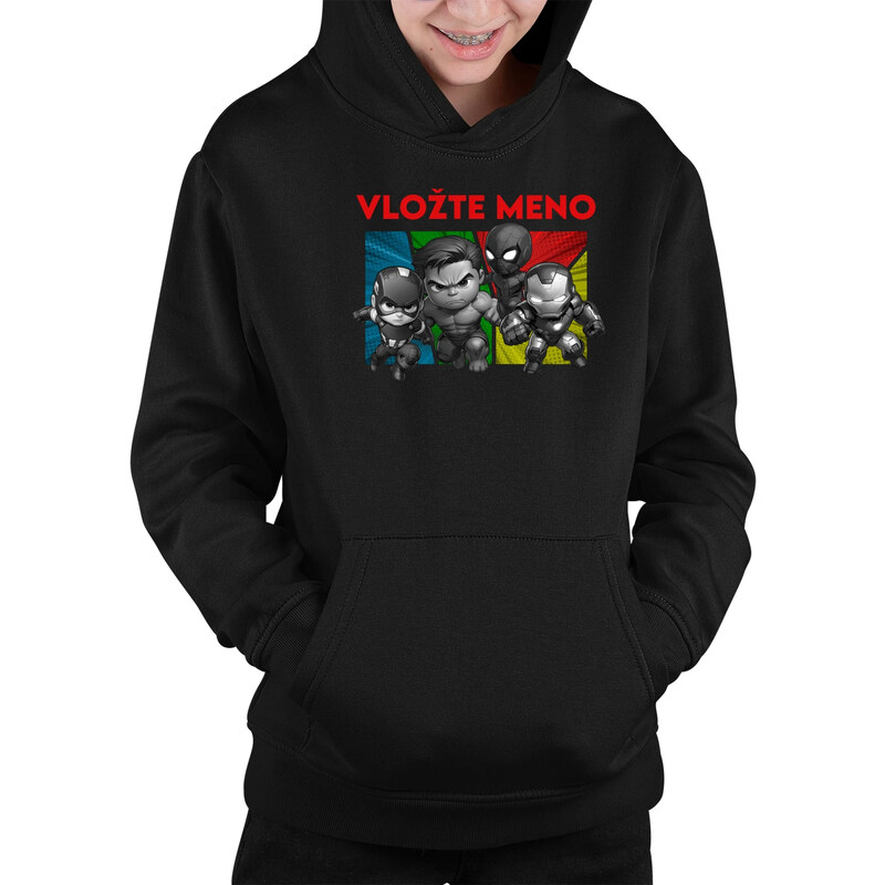 E-shop Garibald Superhrdinovia - detská mikina s kapucňou pre fanúšikov
