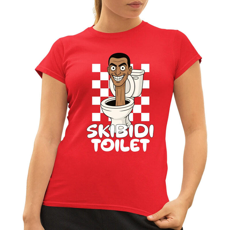 E-shop Garibald Skibidi toilet - hlava v záchode - dámske tričko s