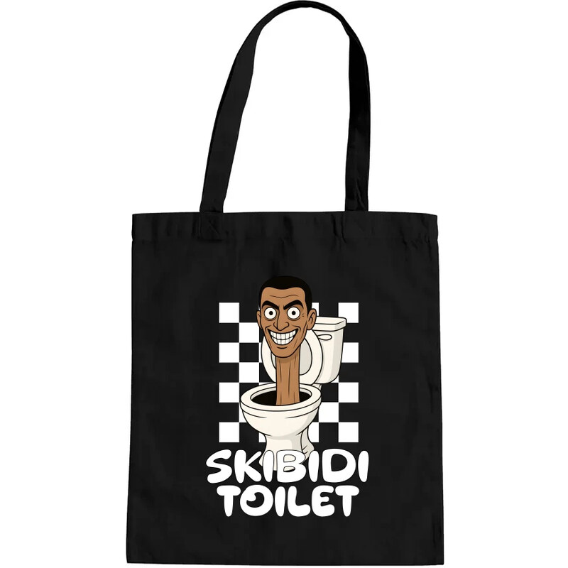E-shop Garibald Skibidi toilet - hlava v záchode - taška s potlačou