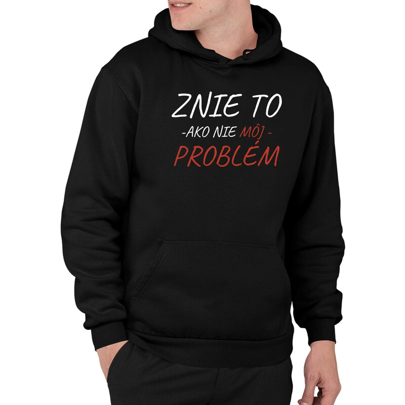 E-shop Garibald Znie to ako nie môj problém - pánska mikina s potlačou
