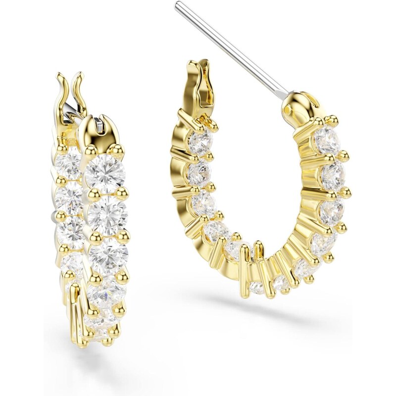 Swarovski Náušnice Matrix zlatá / priehľadná 64890584