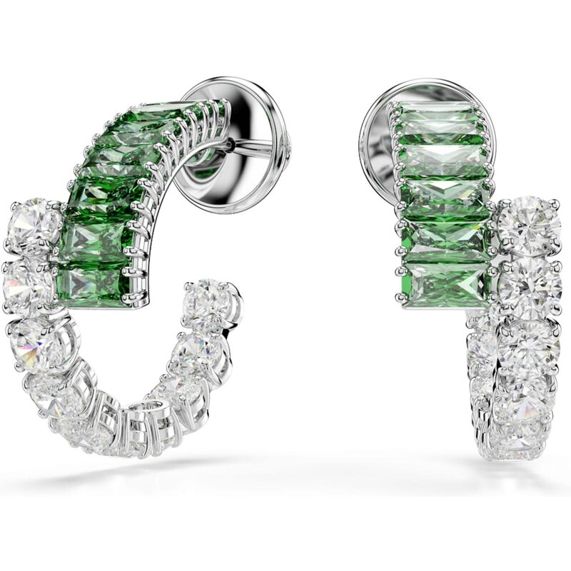 Swarovski Náušnice Matrix zelená / priehľadná 64890586