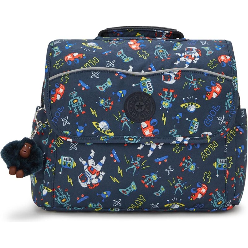 KIPLING Batoh Codie námornícka modrá / žltá / oranžová / biela 65035636