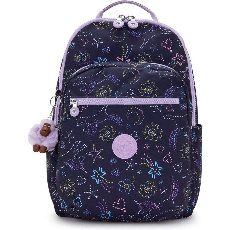 KIPLING Batoh Seoul námornícka modrá / svetlomodrá / žltá / 65035639