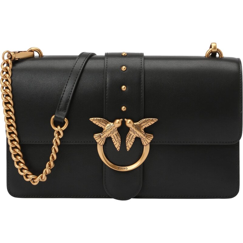 PINKO Taška cez rameno LOVE ONE CLASSIC zlatá / čierna 64960596