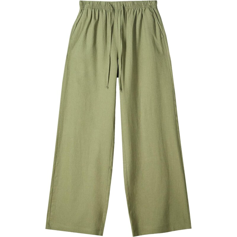 Bershka Nohavice béžová 65658259