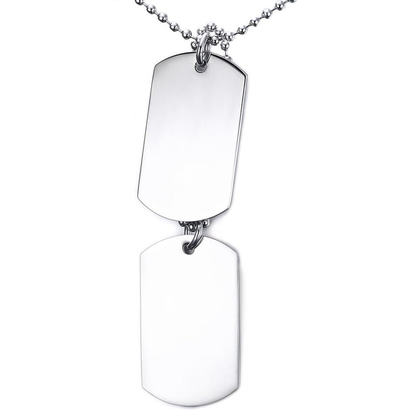 Sams Artisans Náhrdelník Double Dog Tag chirurgická oceľ INHM077 64848543