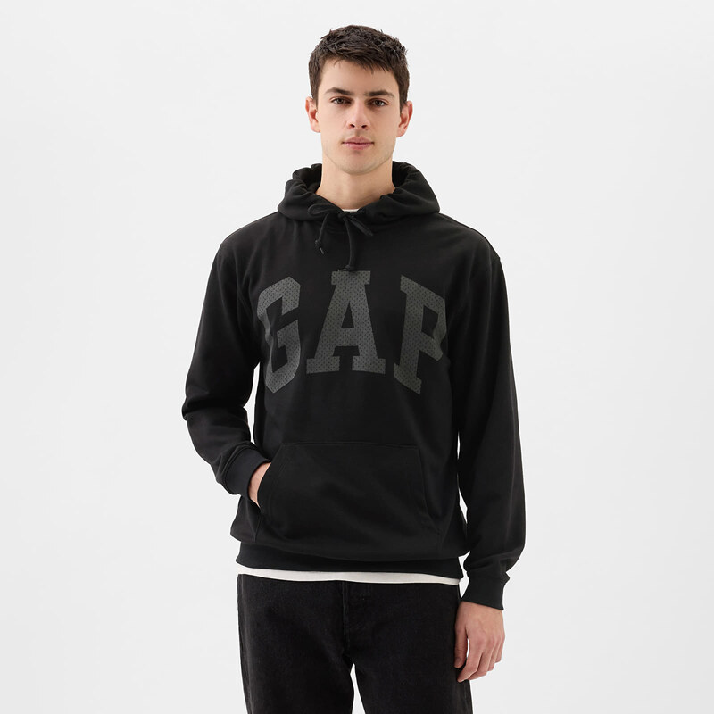 Mikina GAP Logo Pullover Hoodie True Black M 64855774