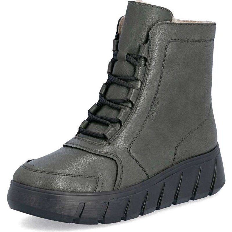 Dámska členková obuv RIEKER Y3505-52 zelená W5 64849086