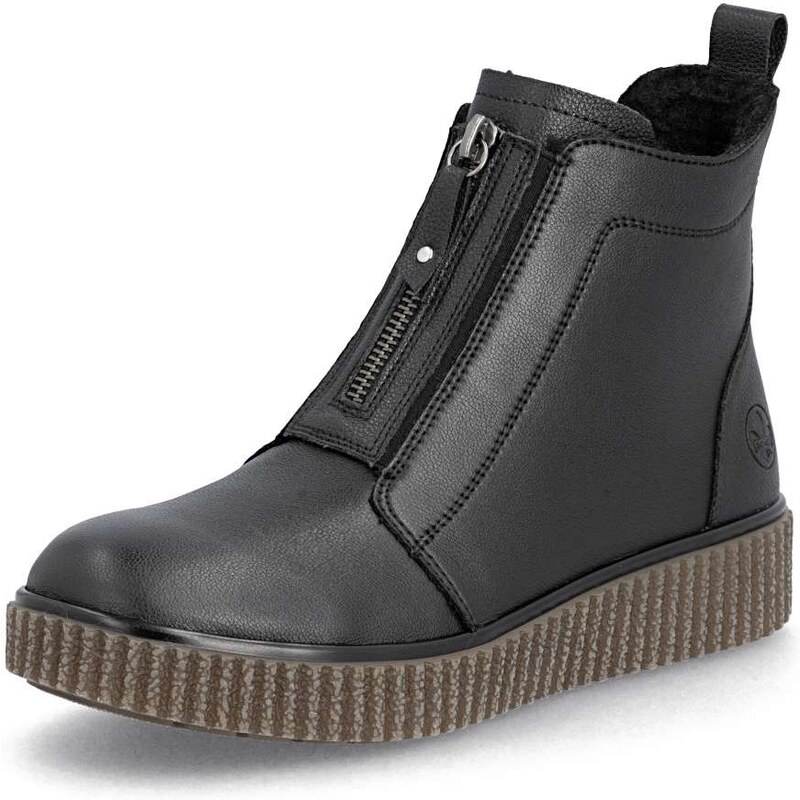 Dámska členková obuv RIEKER Y4354-00 čierna W5 64849087