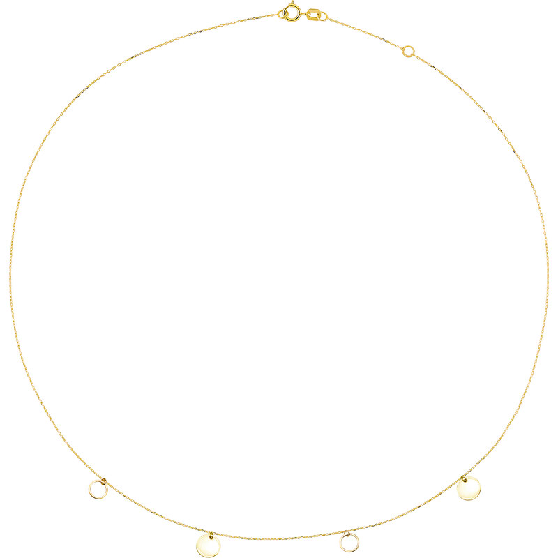 Cutie Jewellery Elegantný minimalistický náhrdelník zo žltého zlata 66585632