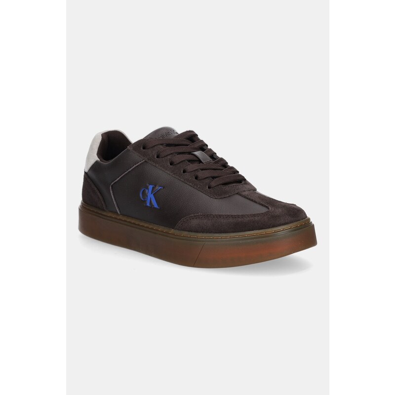 Kožené tenisky Calvin Klein CLASSIC CUPSOLE LACEUP WT MIX 64882673
