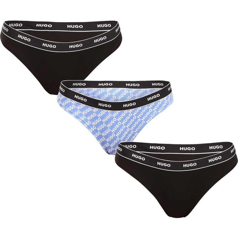 3PACK dámske tangá HUGO viacferbná (50545703 461) 64853078