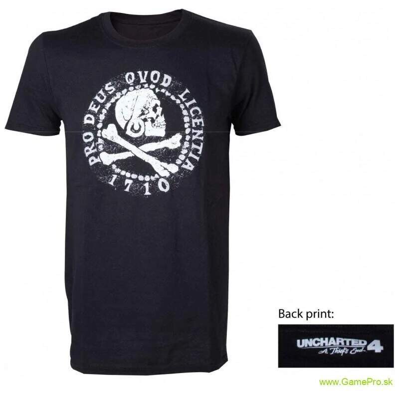 Bioworld Uncharted 4 Skull Logo (tričko) 64854242