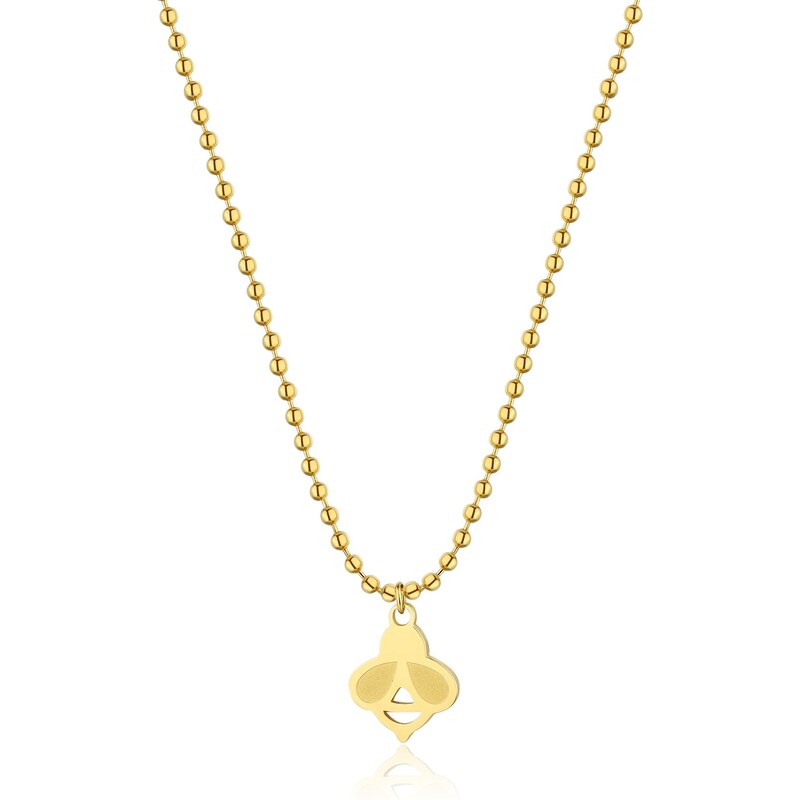 SAgapõ Hravý pozlátený náhrdelník Včielka Smile SSM008 66583458