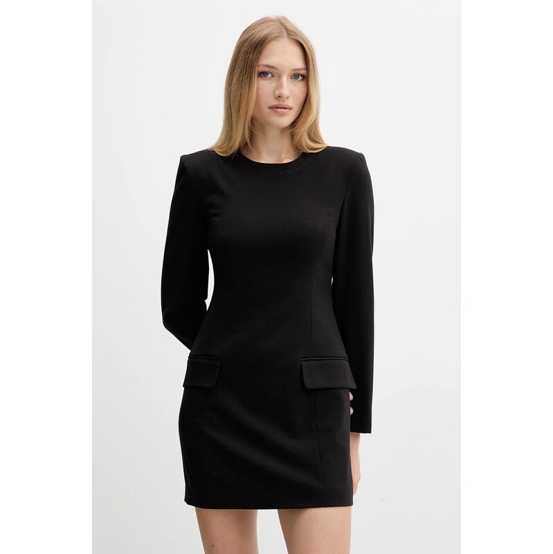 Šaty s prímesou vlny Armani Exchange 64857623