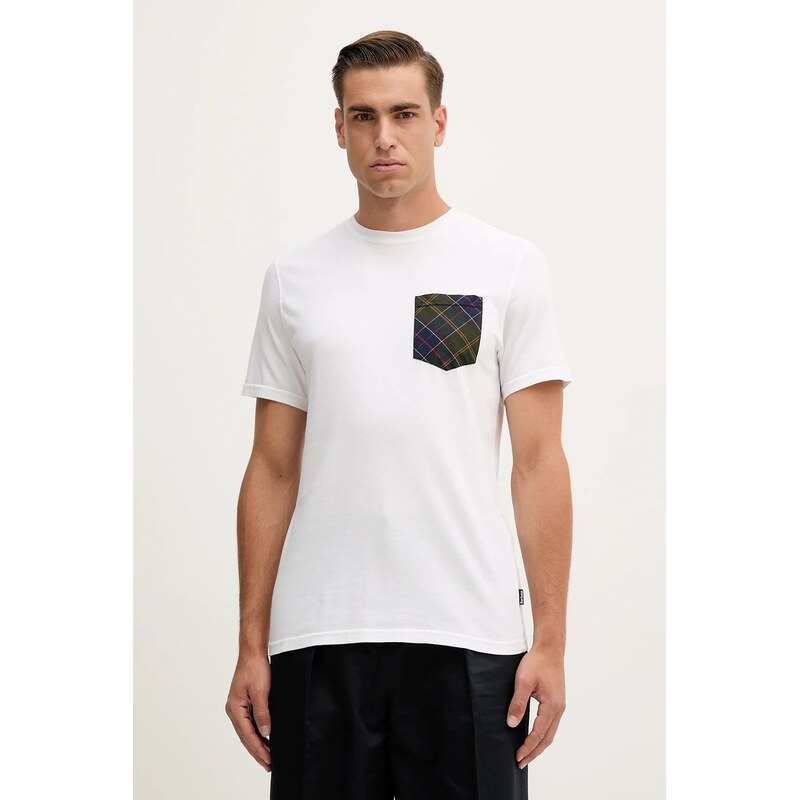 Bavlnené tričko Barbour 64858334