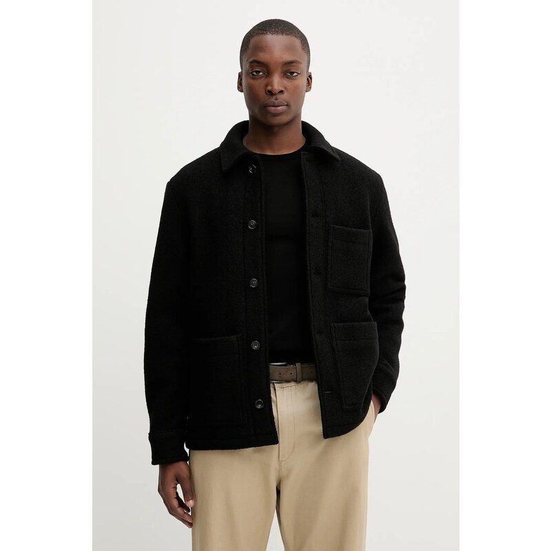 Vlnená bunda A.P.C. veste emile logo 64858229