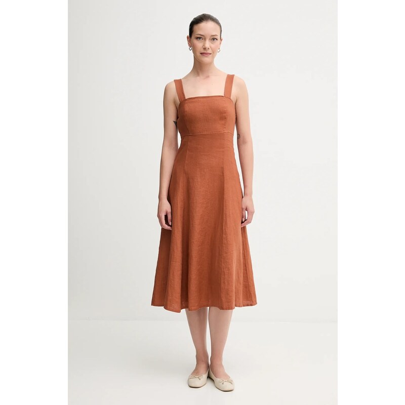 Ľanové šaty United Colors of Benetton 64858669