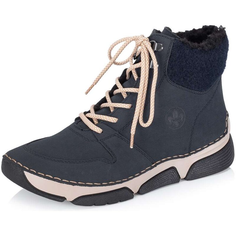 Dámska členková obuv RIEKER 45955-14 modrá W5 64858772