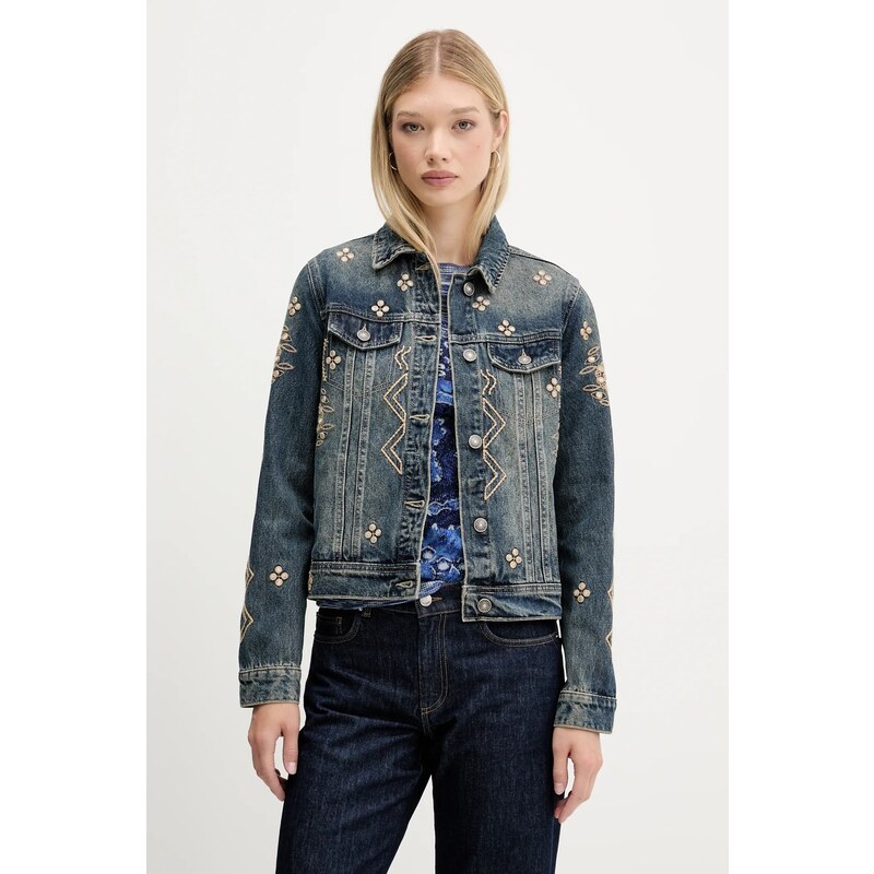 Rifľová bunda Desigual ESPEJOS 64860195