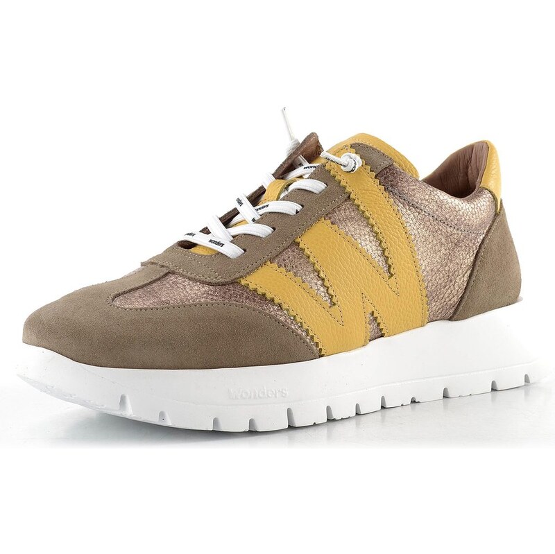 Wonders dámske tenisky taupe/oro/yellow A-2476 65611994