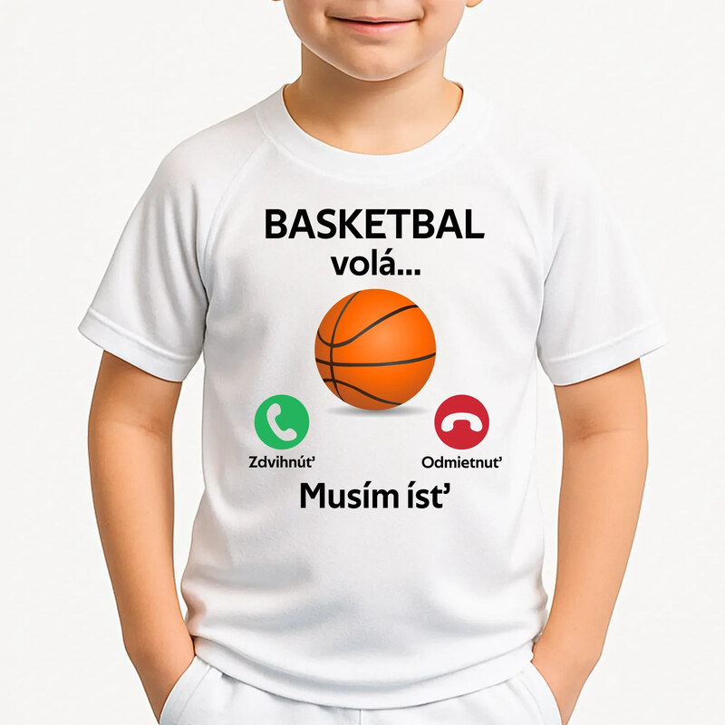 E-shop Garibald Basketbal volá, musím ísť - detské športové tričko s