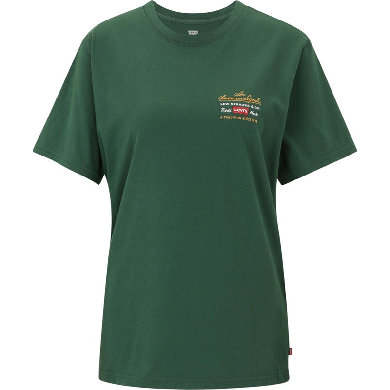 LEVIS Tričko Relaxed Graphic Tee zelená / oranžová / biela 64866149