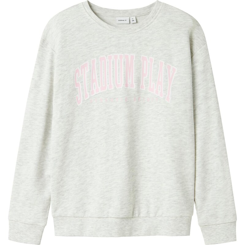 NAME IT Mikina sivá melírovaná / ružová / biela 64866135