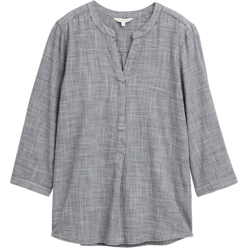 TOM TAILOR Blúzka čierna / biela 64875569