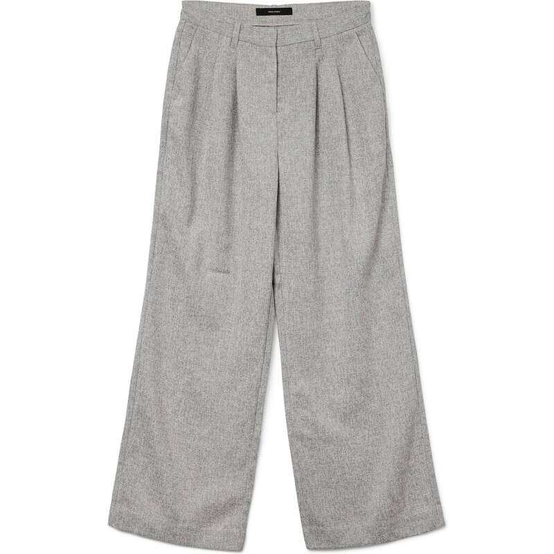 VERO MODA Plisované nohavice TAMMI biela melírovaná 65883201