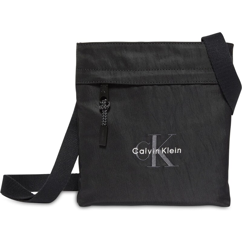 Calvin Klein Taška cez rameno tmavosivá / čierna / biela 64866155
