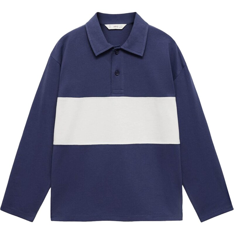 MANGO KIDS Tričko FOREHAND krémová / námornícka modrá 65659188