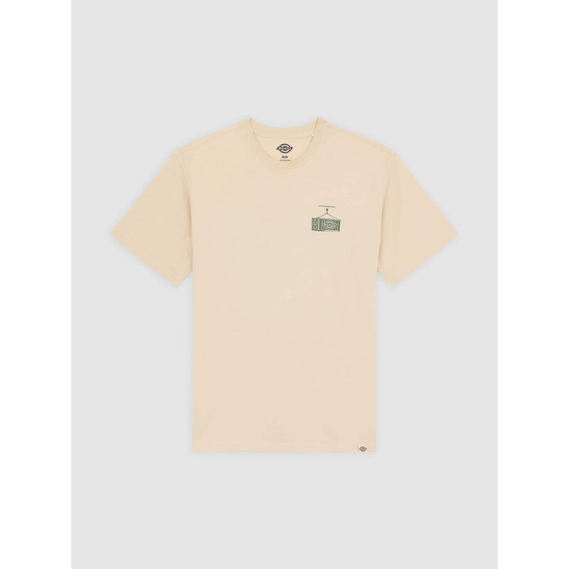 DICKIES Tričko Apison béžová / zelená 65655783