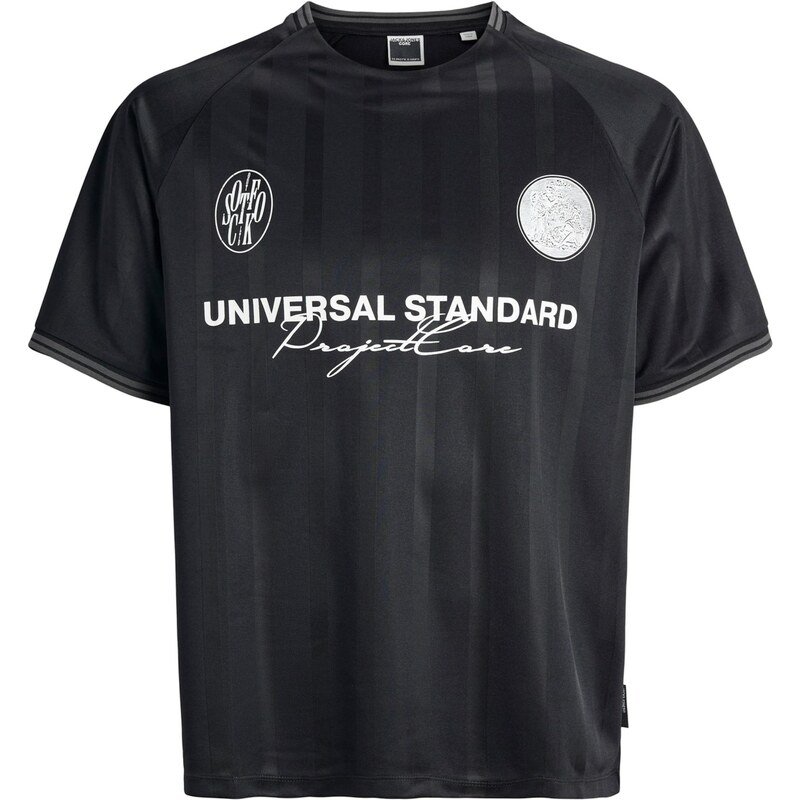 JACK & JONES Tričko čierna / biela 64875506