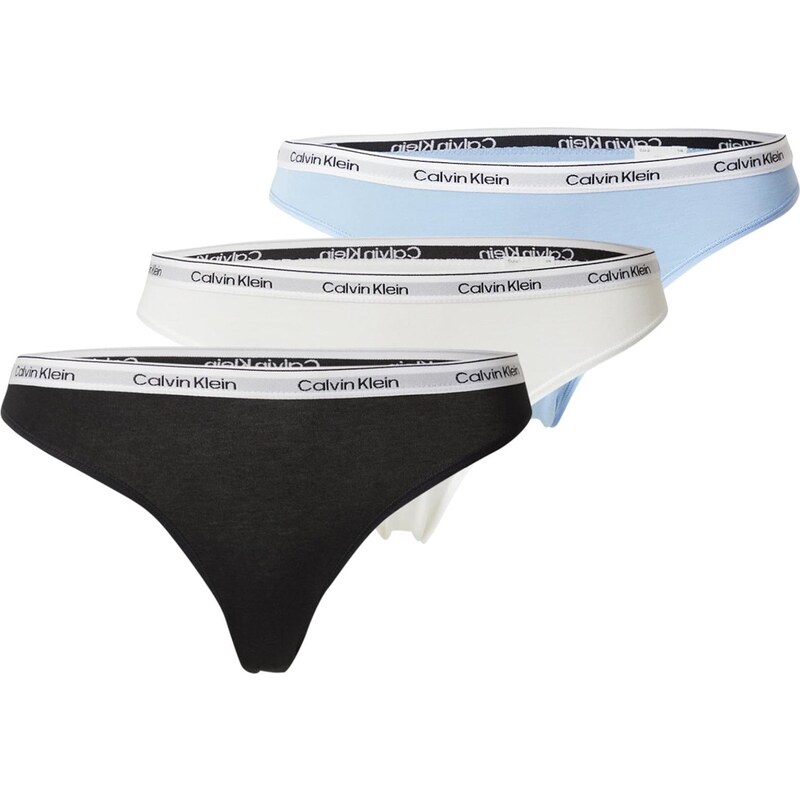 Calvin Klein Underwear Nohavičky svetlomodrá / čierna / biela 64875666