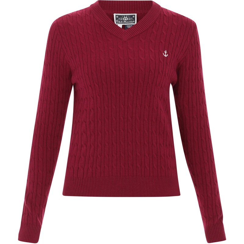 DreiMaster Maritim Sveter vínovo červená 65657872