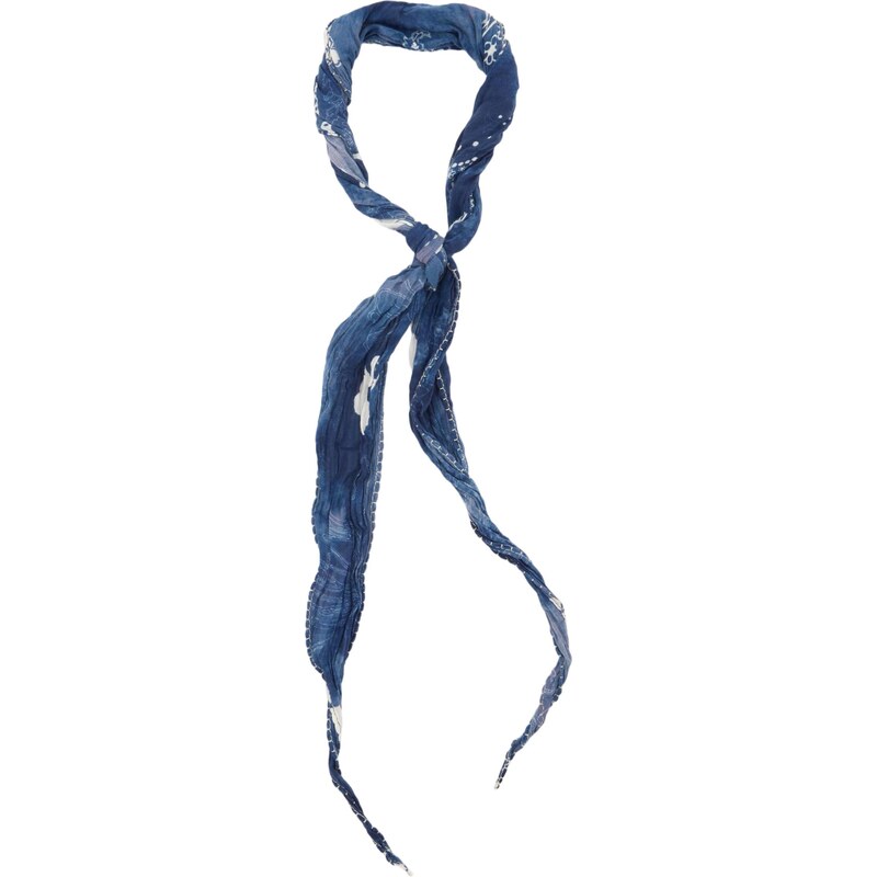 Pull&Bear Šál PALUELO modrá / biela 65216060