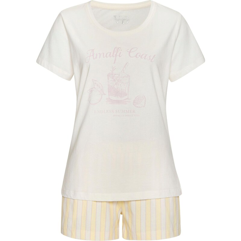 VIVANCE Kraťasy žltá / ružová / biela ako vlna 65645652