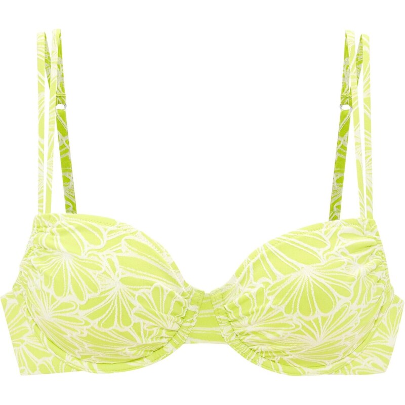 VENICE BEACH Bikinový top limetová / biela 65619326