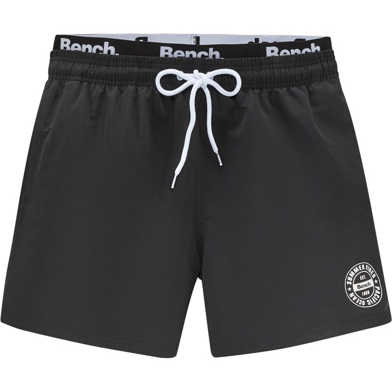 BENCH Plavecké šortky čierna / biela 65138389