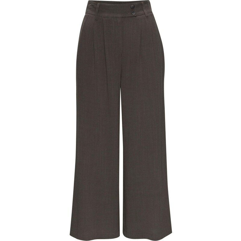 LASCANA Plisované nohavice kaki 65876336