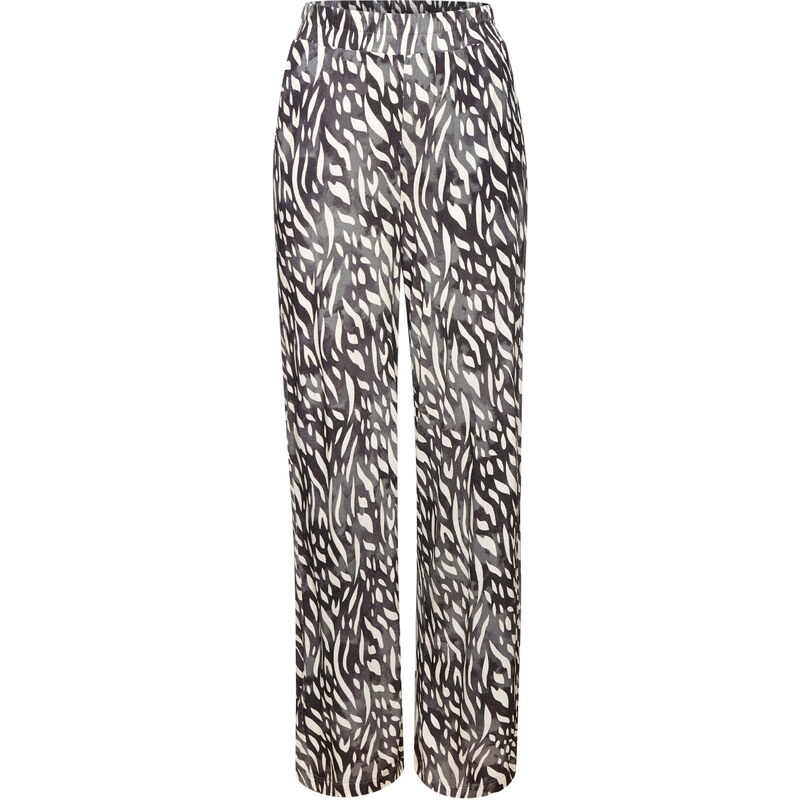 LASCANA Nohavice krémová / čierna melírovaná 65651079