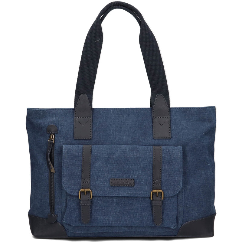 Väčšia dámska kabelka Katana Rotta - modrá 65912341